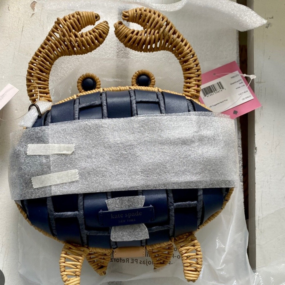Kate spade wicker crab crossbody